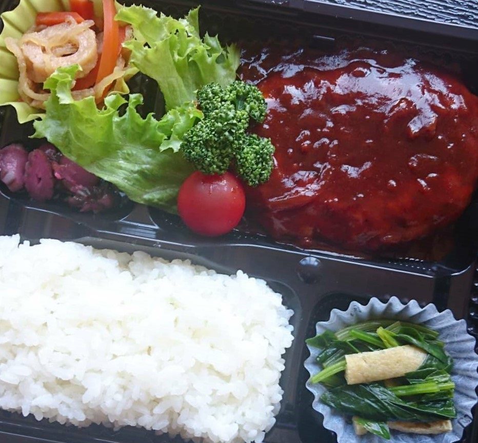 手ごねハンバーグ弁当